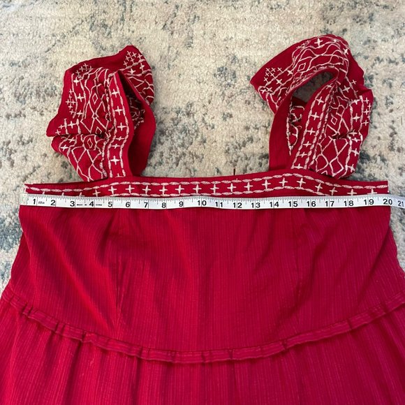 NWT | Knox Rose Tiered Midi Dress Embroidered Ruffle Cottage Peasant XXL 2XL - Picture 11 of 14